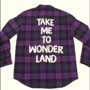 ISO Cakeworthy Wonderland flannel shirt
